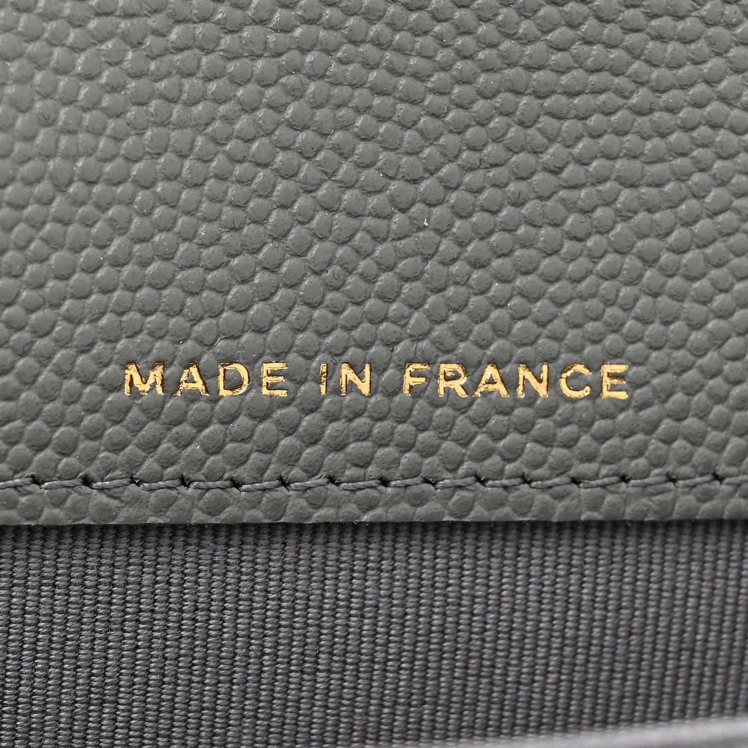 Chanel Caviar Quilted Flap Card Holder Wallet Dark Grey 7 of 9