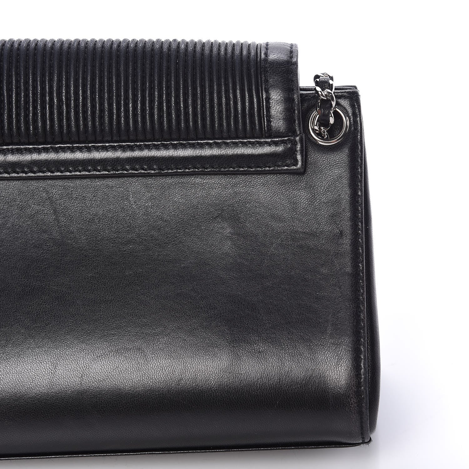 Chanel Lambskin Mademoiselle Accordion Flap Black 12 of 15