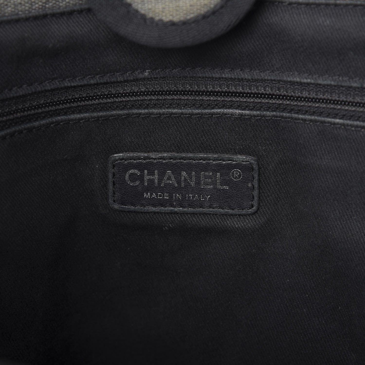 Chanel Canvas Small Deauville Tote Grey 8 of 11
