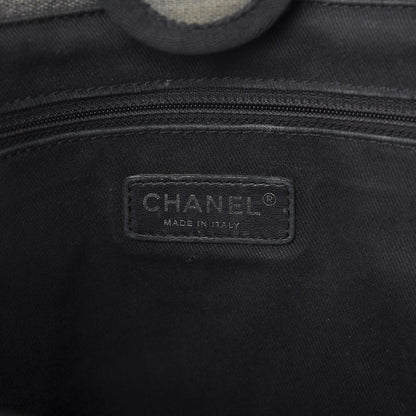 Chanel Canvas Small Deauville Tote Grey 8 of 11
