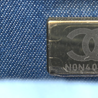 Chanel Denim Quilted Mini Pearl Crush Flap Blue 7 of 9