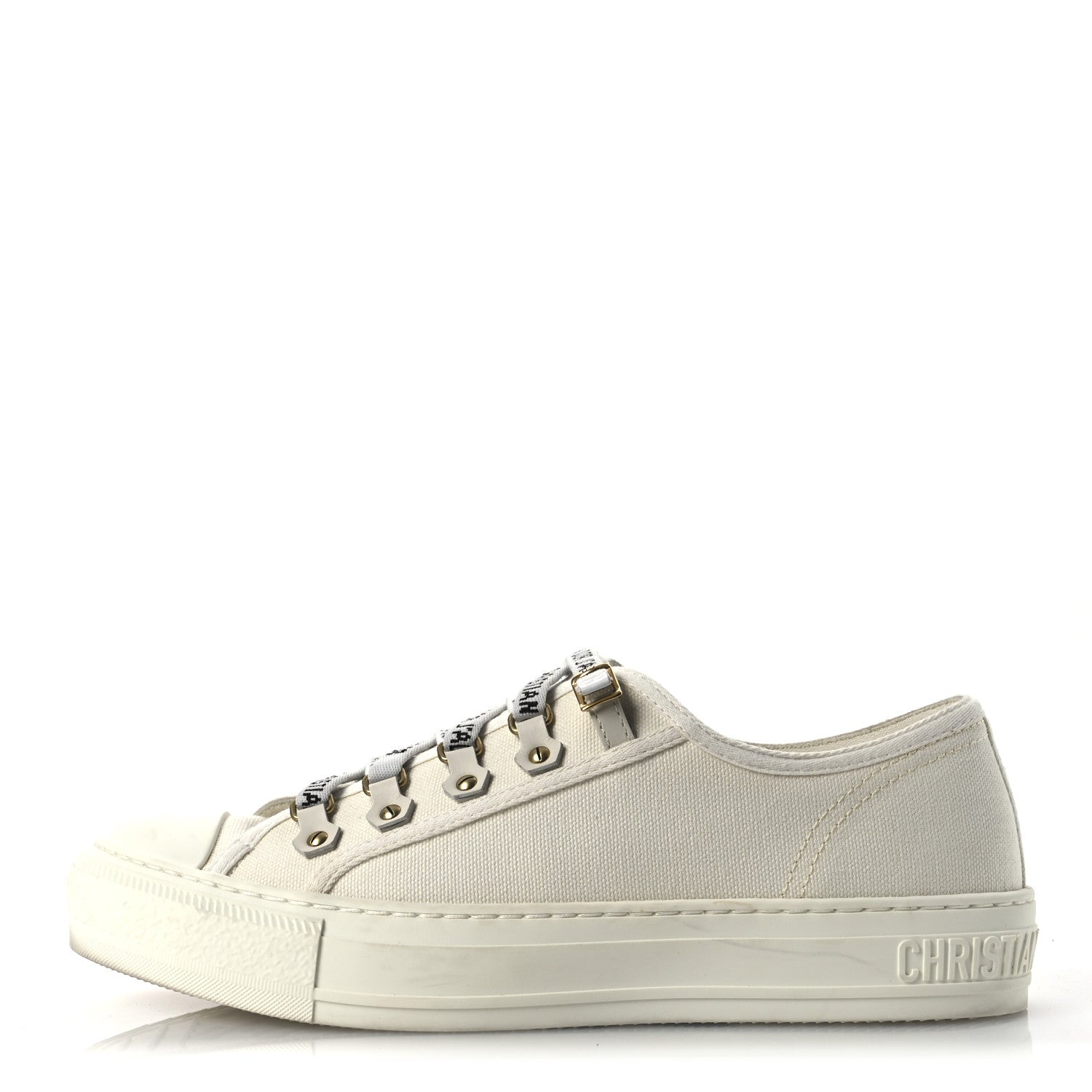 Christian Dior Canvas Walk'N'Dior Low Top Sneakers 39 White 1 of 12
