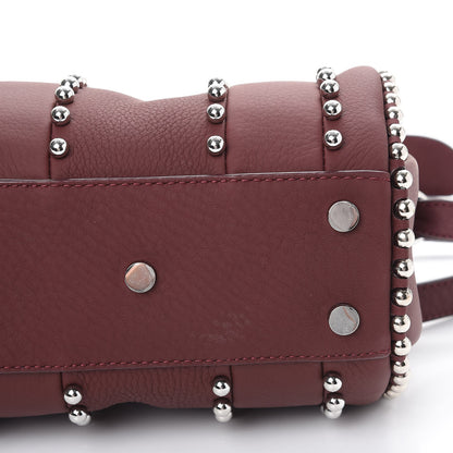 Alexander Wang Calfskin Studded Mini Rockie Matte Beet Rodium Hardware 9 of 10