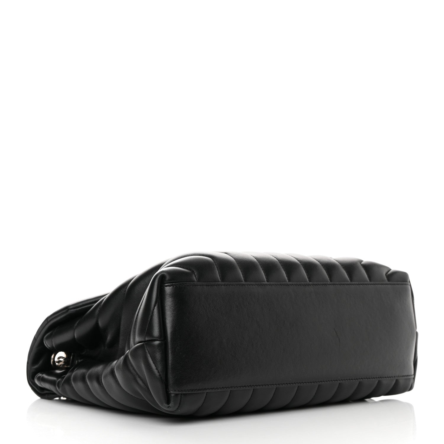 Saint Laurent Calfskin Y Quilted Monogram Medium Loulou Satchel Black 4 of 17
