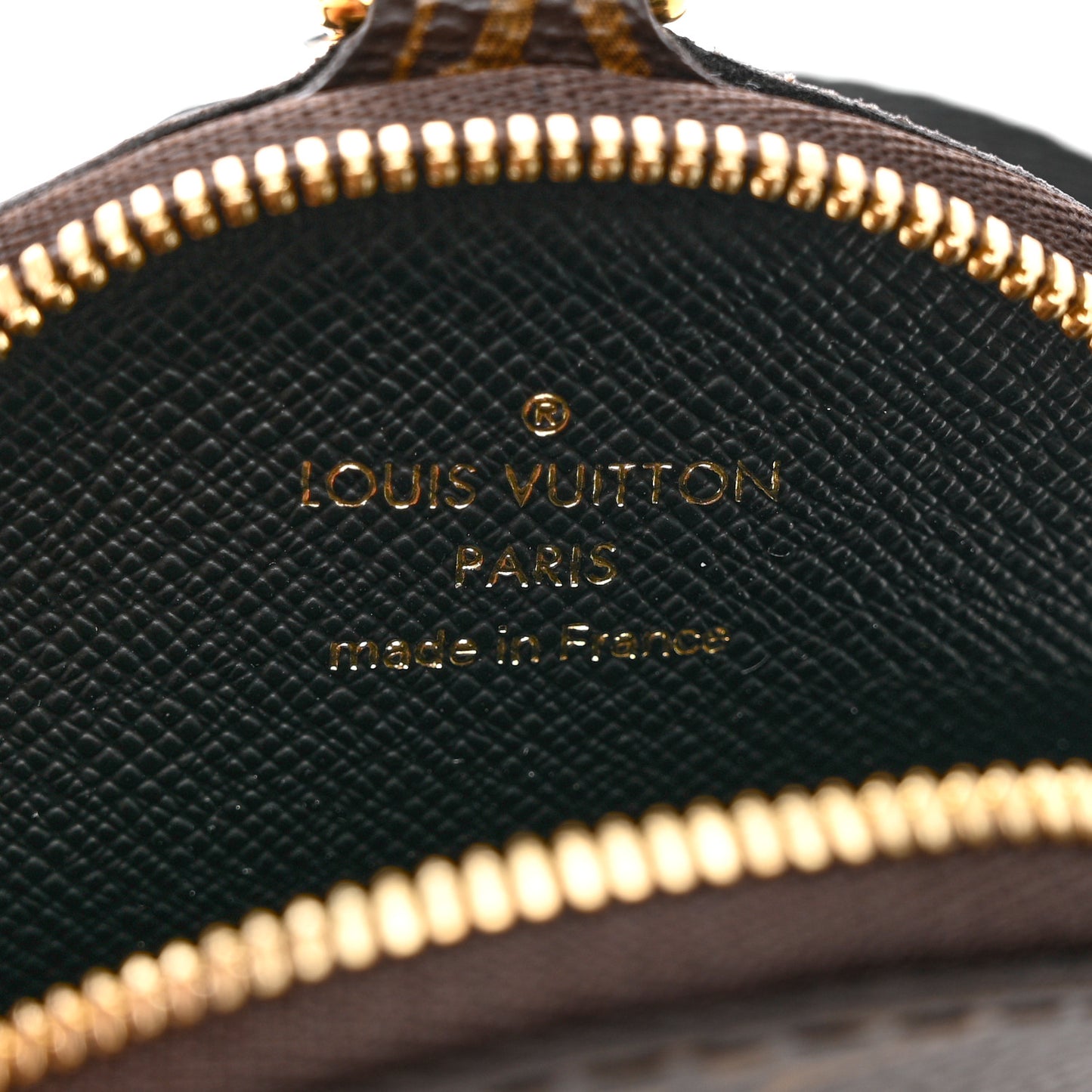 Nylon Monogram Strap with Coin Purse Black