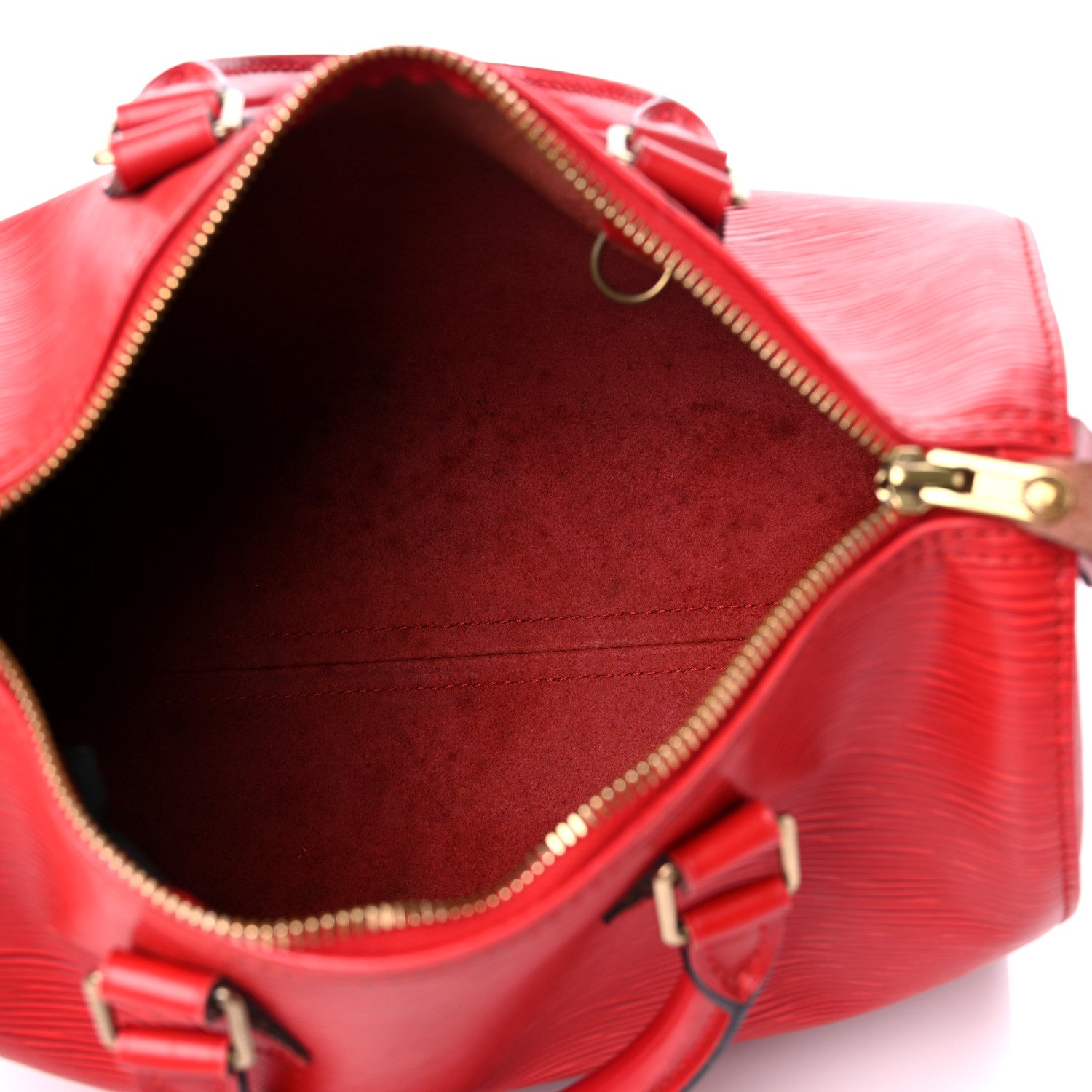 Louis Vuitton Epi Speedy 25 Castillan Red 6 of 18