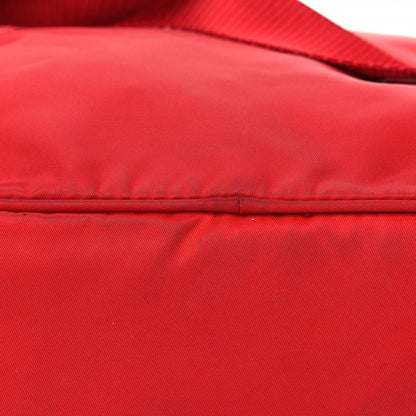 Prada Tessuto Nylon Saffiano Vela Medium Backpack Rosso 6 of 7