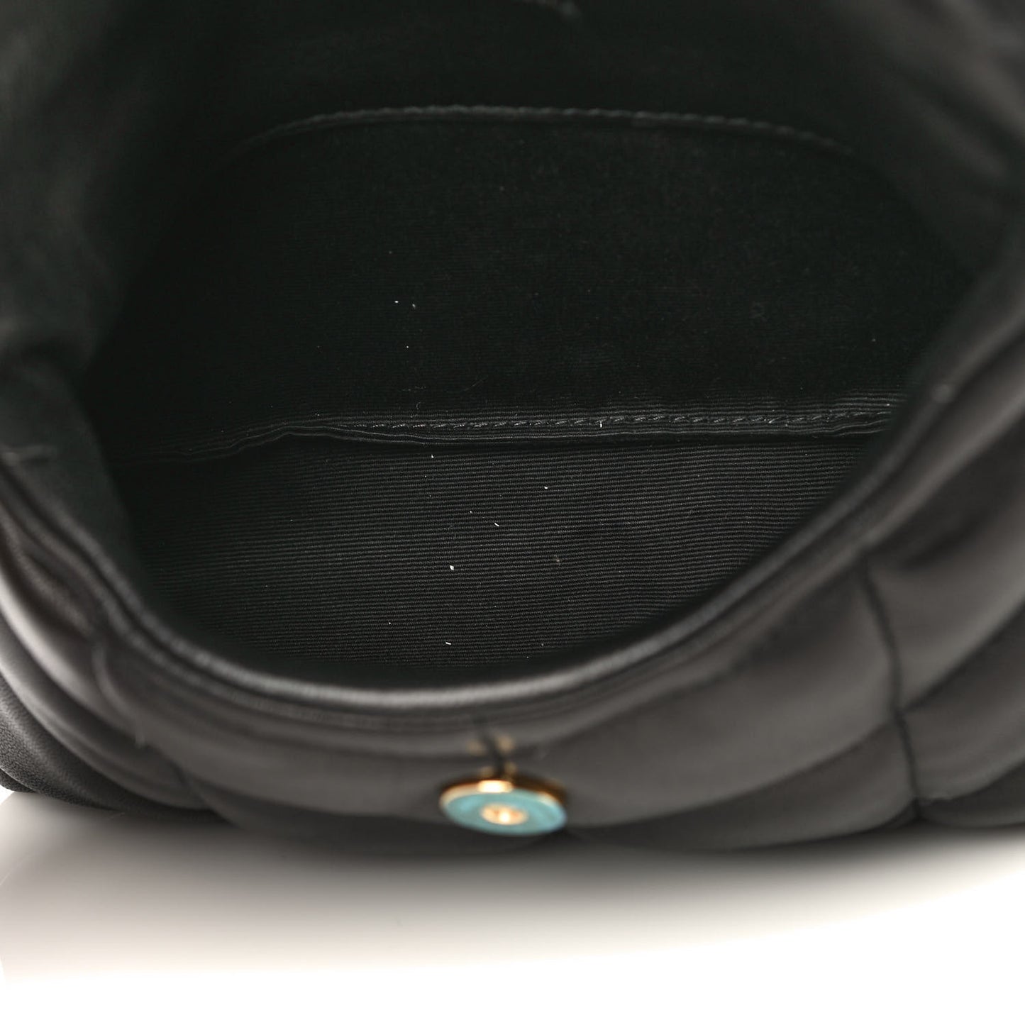 Lambskin Monogram Loulou Puffer Pouch Clutch Black