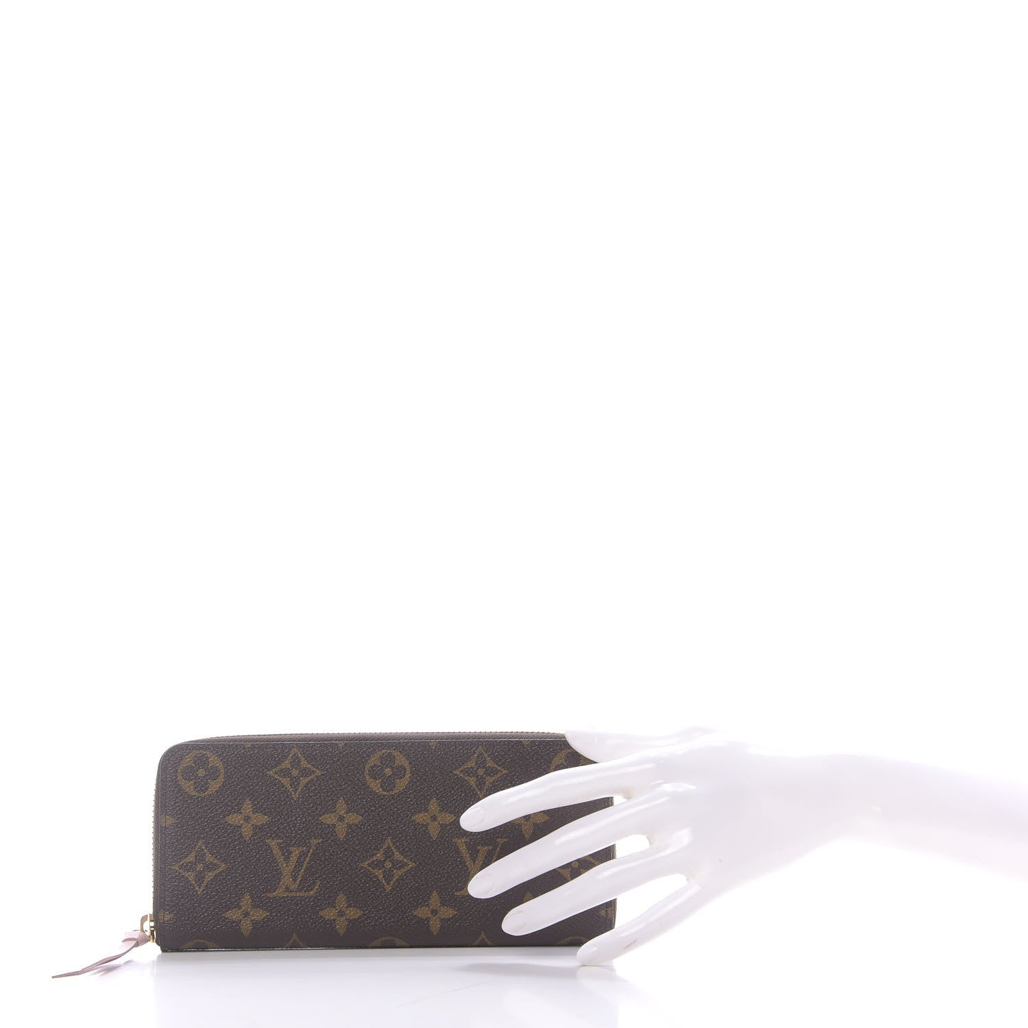 Louis Vuitton Monogram Clemence Wallet Rose Ballerine 2 of 9