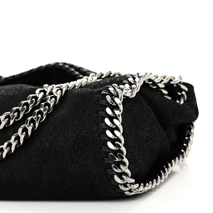 Stella McCartney Shaggy Deer Mini Falabella Fold Over Tote Black 9 of 9