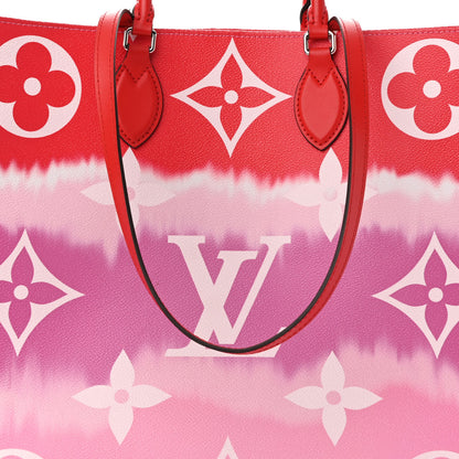 Louis Vuitton Monogram Escale Onthego GM Rouge 7 of 9