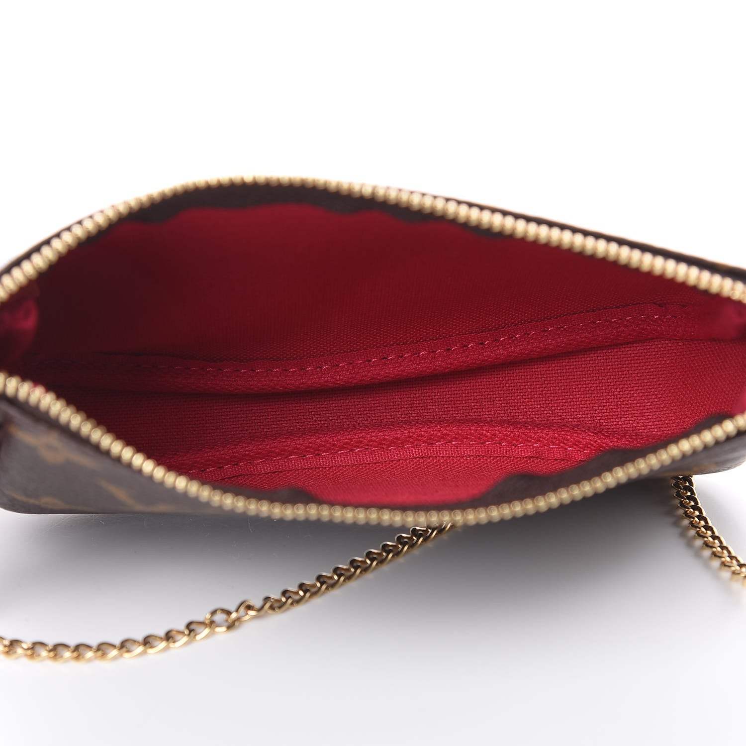 Louis Vuitton Monogram 2019 Christmas Animation Mini Courchevel Pochette Accessories Fuchsia 5 of 8