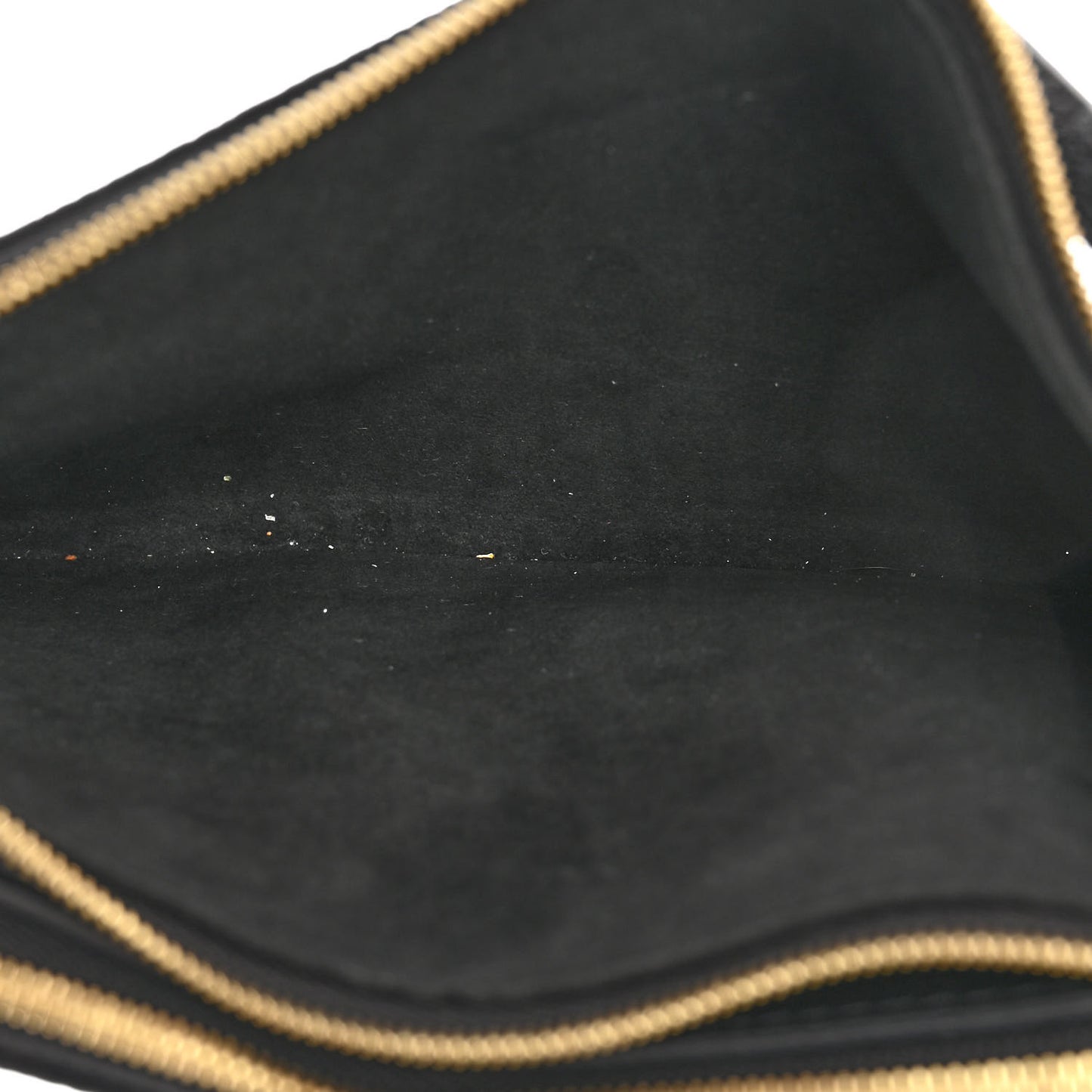 Empreinte Monogram Giant Double Zip Pochette Black Cream