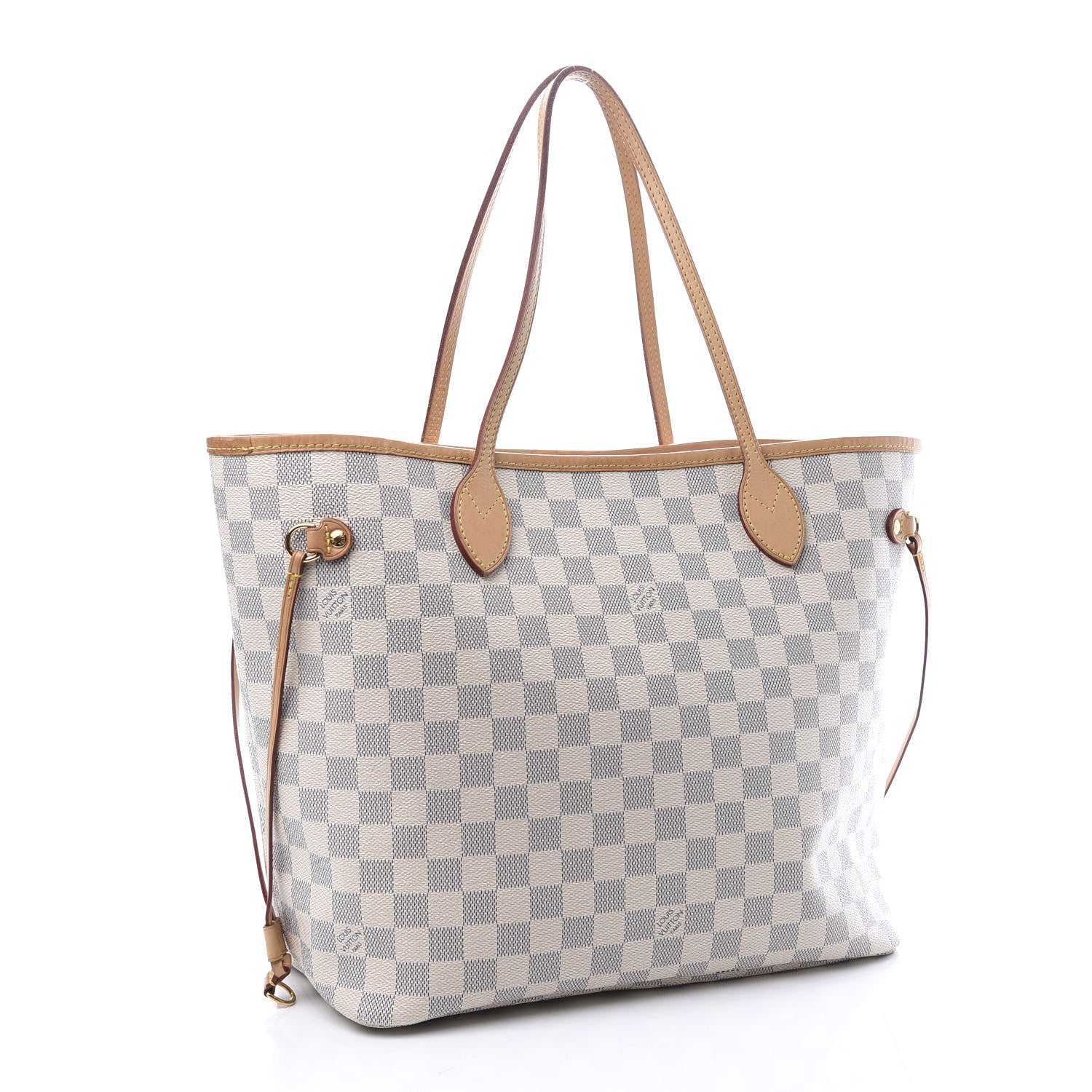 Louis Vuitton Damier Azur Neo Neverfull MM Rose Ballerine 3 of 12