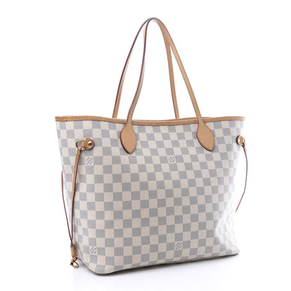 Louis Vuitton Damier Azur Neo Neverfull MM Rose Ballerine 3 of 12