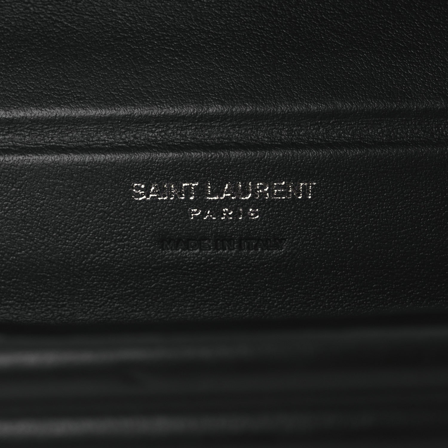 Saint Laurent Calfskin Opyum Clutch Black 6 of 11
