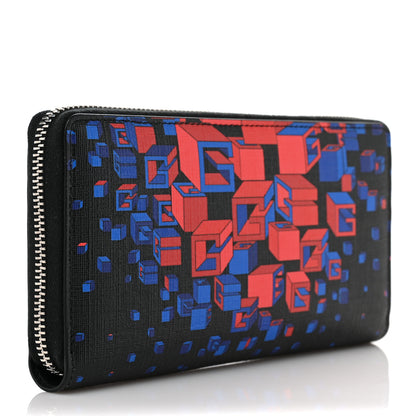 Gucci Calfskin Square G Space Zip Around Wallet Black 3 of 10
