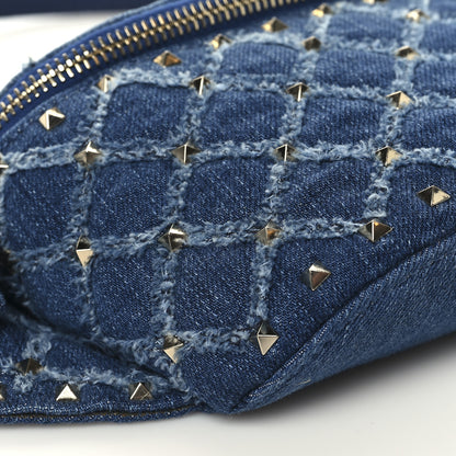 Valentino Garavani Denim Rockstud Spike Belt Bag 95 Denim 8 of 9