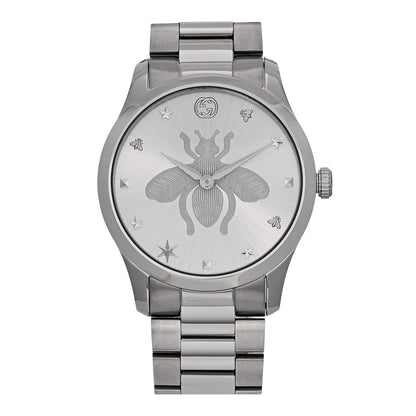 Gucci Stainless Steel 38mm G-Timeless Bee Quartz Watch 1 of 5