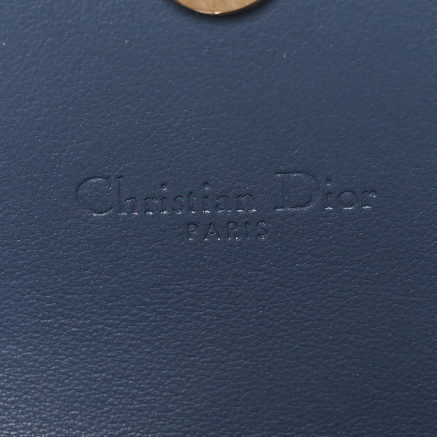 Christian Dior Patent Cannage Mini Pouch on Chain Navy Blue 5 of 6