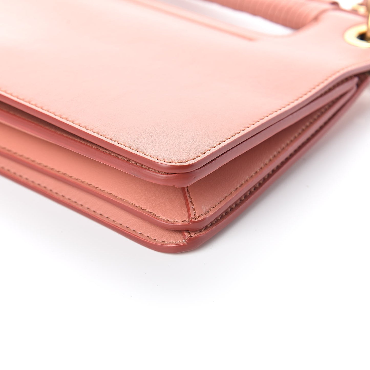 Calfskin Small Whip Top Handle Crossbody Coral