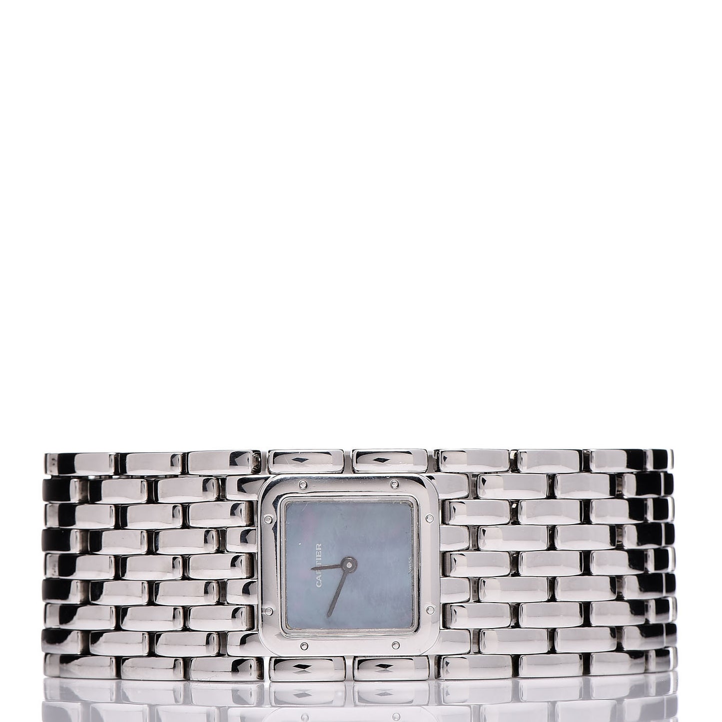 Stainless Steel 21mm Panthere Ruban Quartz Watch
