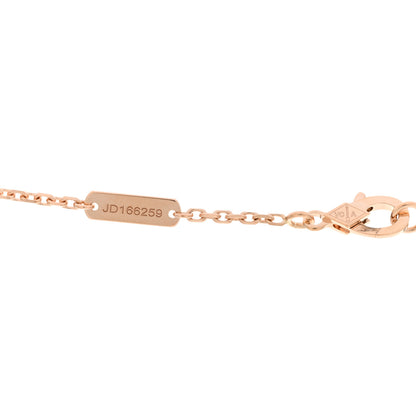 Van Cleef & Arpels 18K Rose Gold Diamond Mother of Pearl Two Butterfly Pendant Necklace 3 of 5