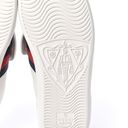 Gucci Calfskin Ayers Web Dagger Embroidered Womens Ace Sneakers 37 White 7 of 11