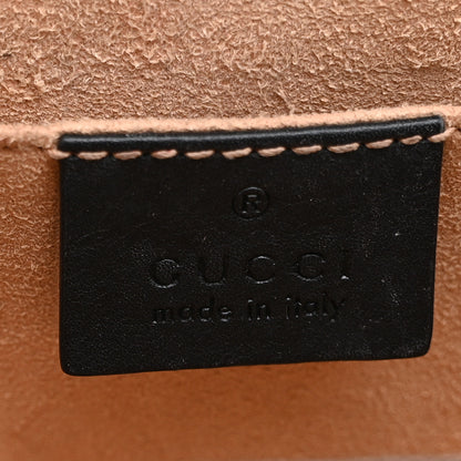 Gucci GG Supreme Monogram Bees Small Padlock Shoulder Bag Black 6 of 11