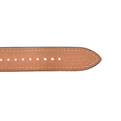 Hermes Swift 40mm Apple Double Tour Watch Strap Béton Étain 3 of 5