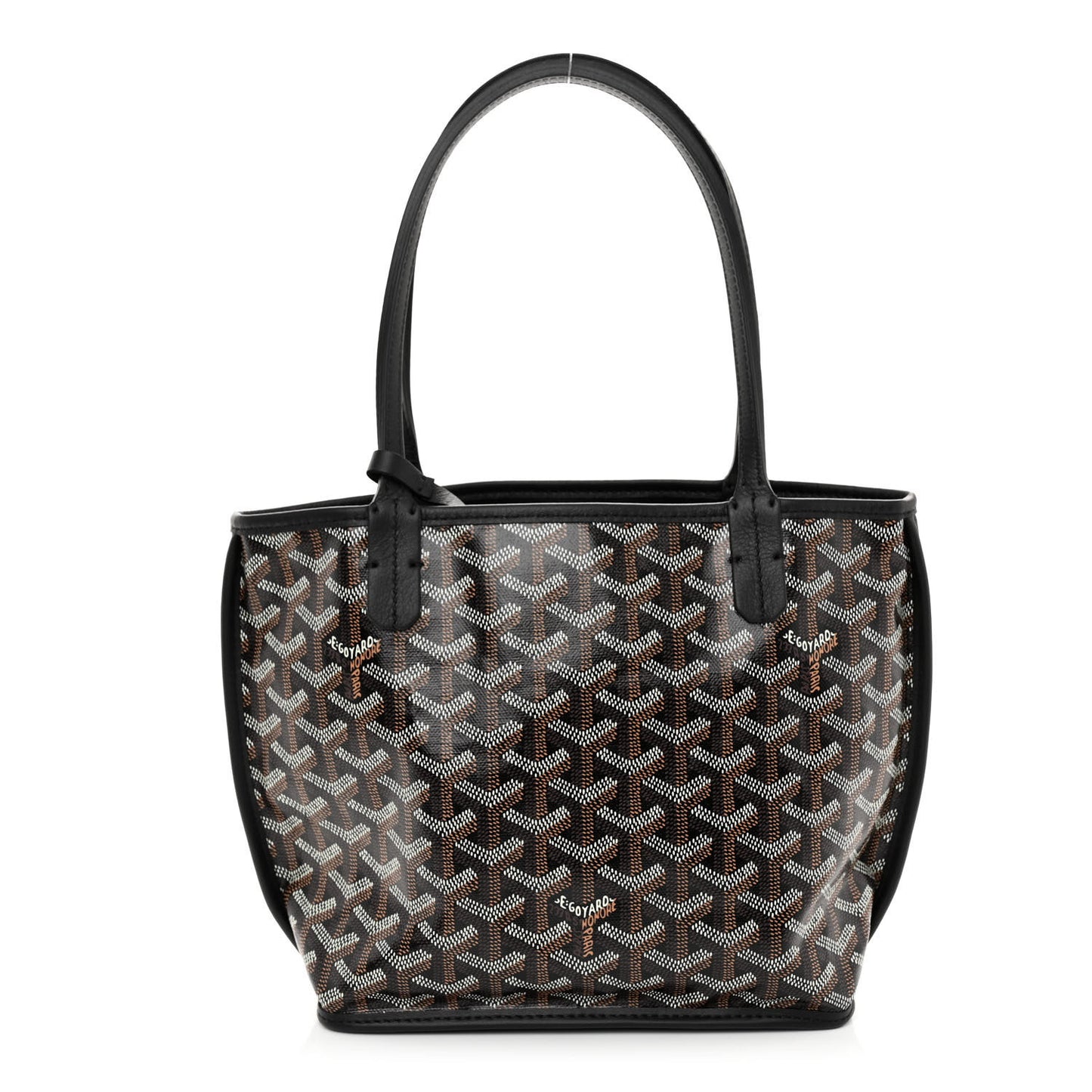 Goyardine Reversible Mini Anjou Black