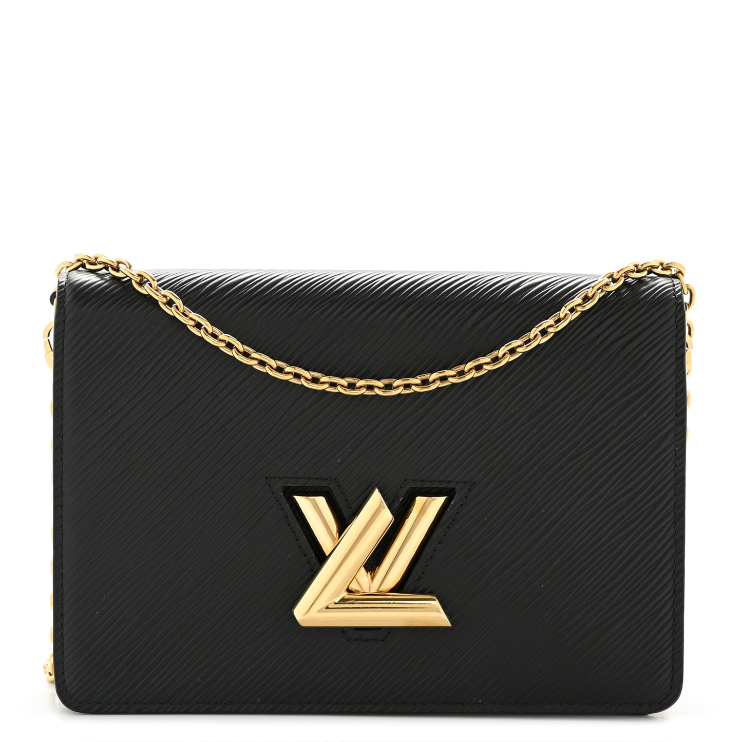Epi Twist Belt Chain Wallet Black