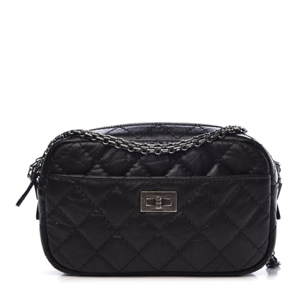 Chanel Aged Calfskin Quilted Mini Reissue Camera Case Black 1 of 7