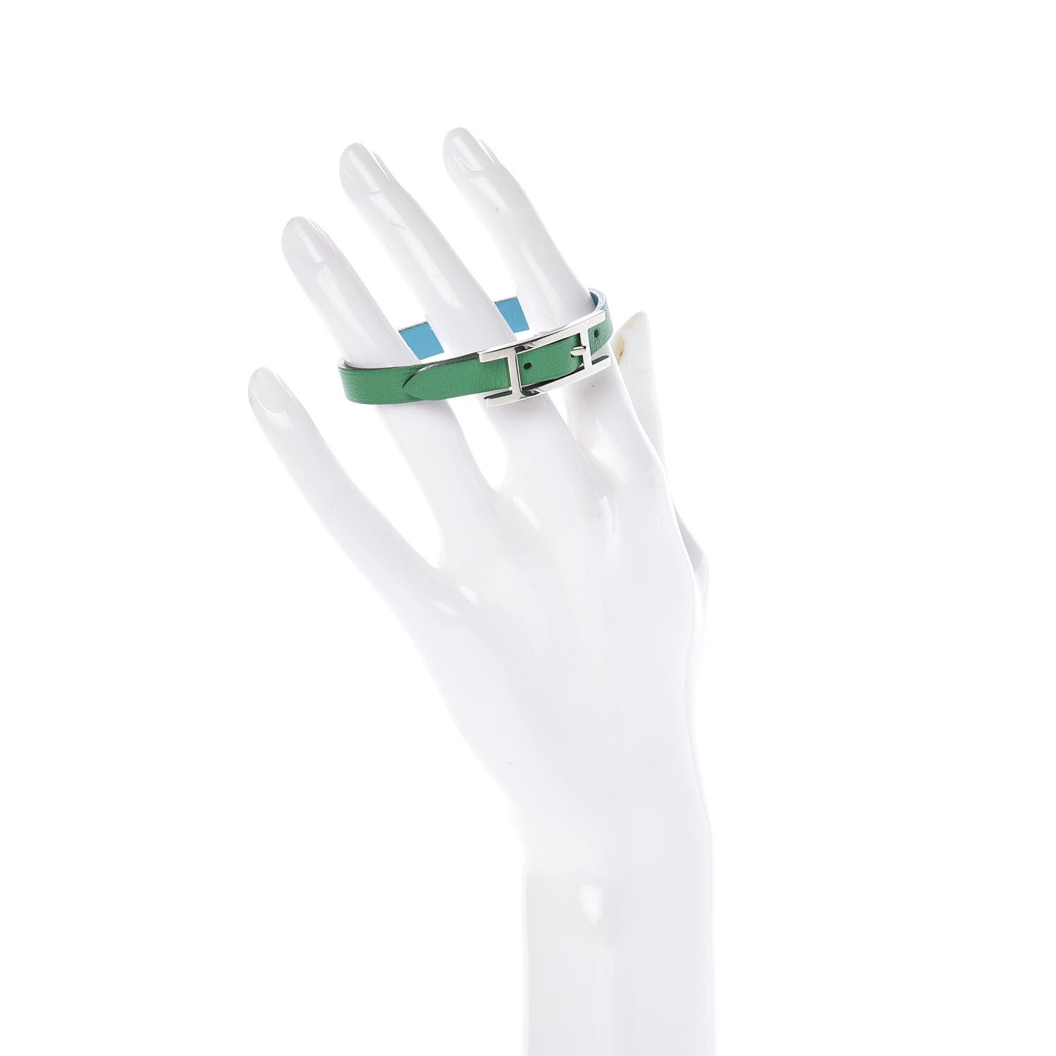 Hermes Swift Behapi Simple Tour Bracelet XS Bambou Turquoise 2 of 6