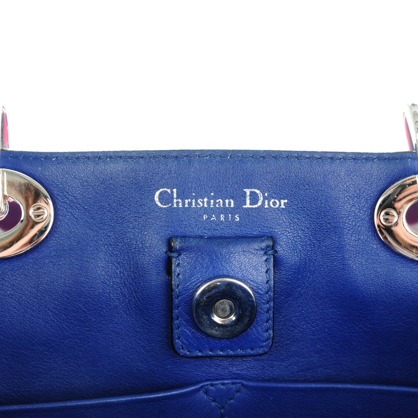 Calfskin Python Medium Diorissimo Fuchsia