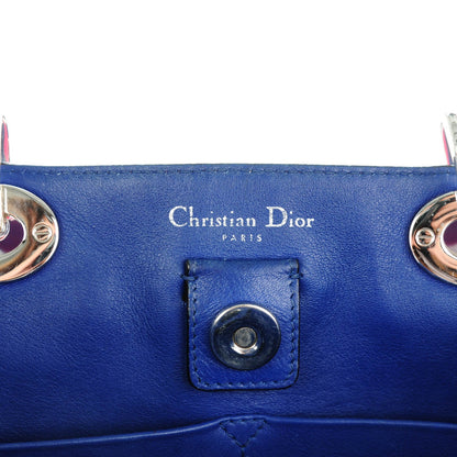 Christian Dior Calfskin Python Medium Diorissimo Fuchsia 8 of 9