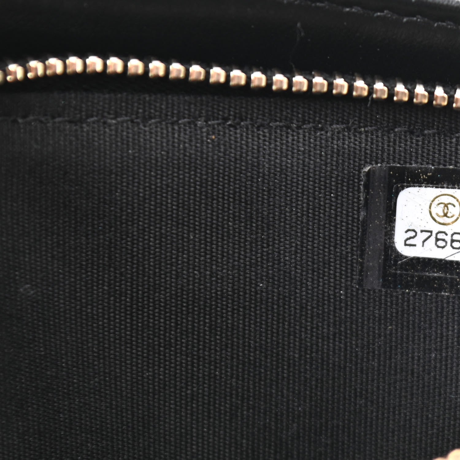 Chanel Caviar Quilted CC Filigree Clutch With Chain Black 10 of 13