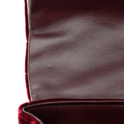 Saint Laurent Velvet Y Quilted Monogram Toy Loulou Crossbody Bag French Burgundy 11 of 15