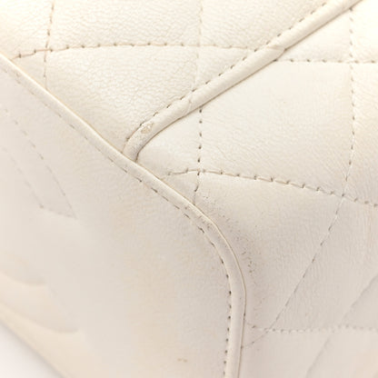 Chanel Lambskin Quilted Small CC Dynasty Vanity Case With Chain White 17 of 19
