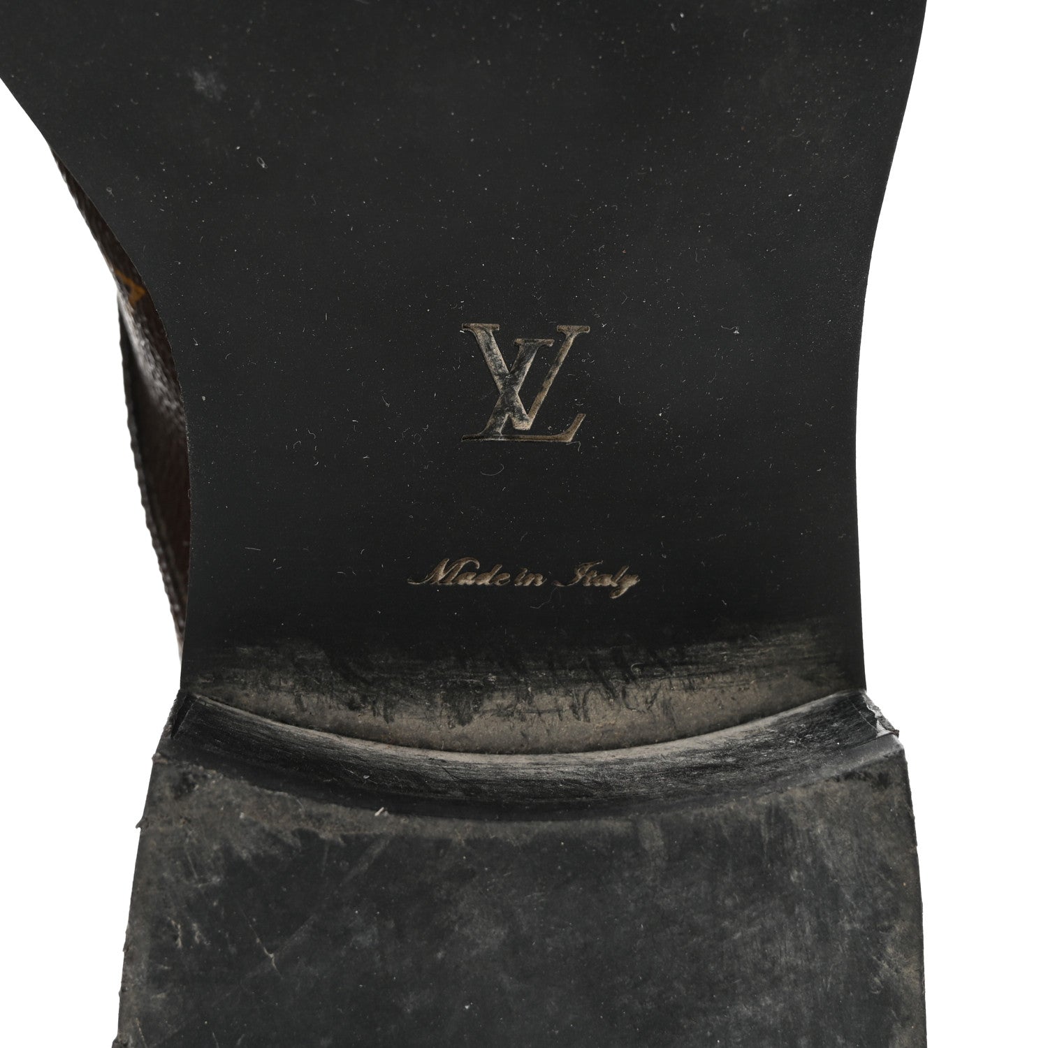 Louis Vuitton Calfskin Monogram Wonderland Flat Ranger Boots 37 Black 7 of 9