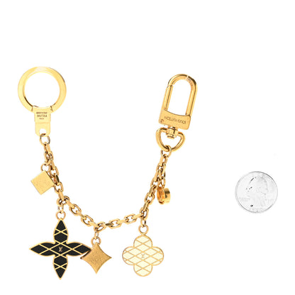Louis Vuitton Malletage Blossom Bag Charm Chain Gold 2 of 4