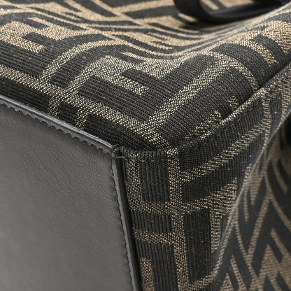 Fendi Fabric Jacquard Vitello Grace FF 1974 Mini Fendi Origami Tobacco Moro Ebano 11 of 13