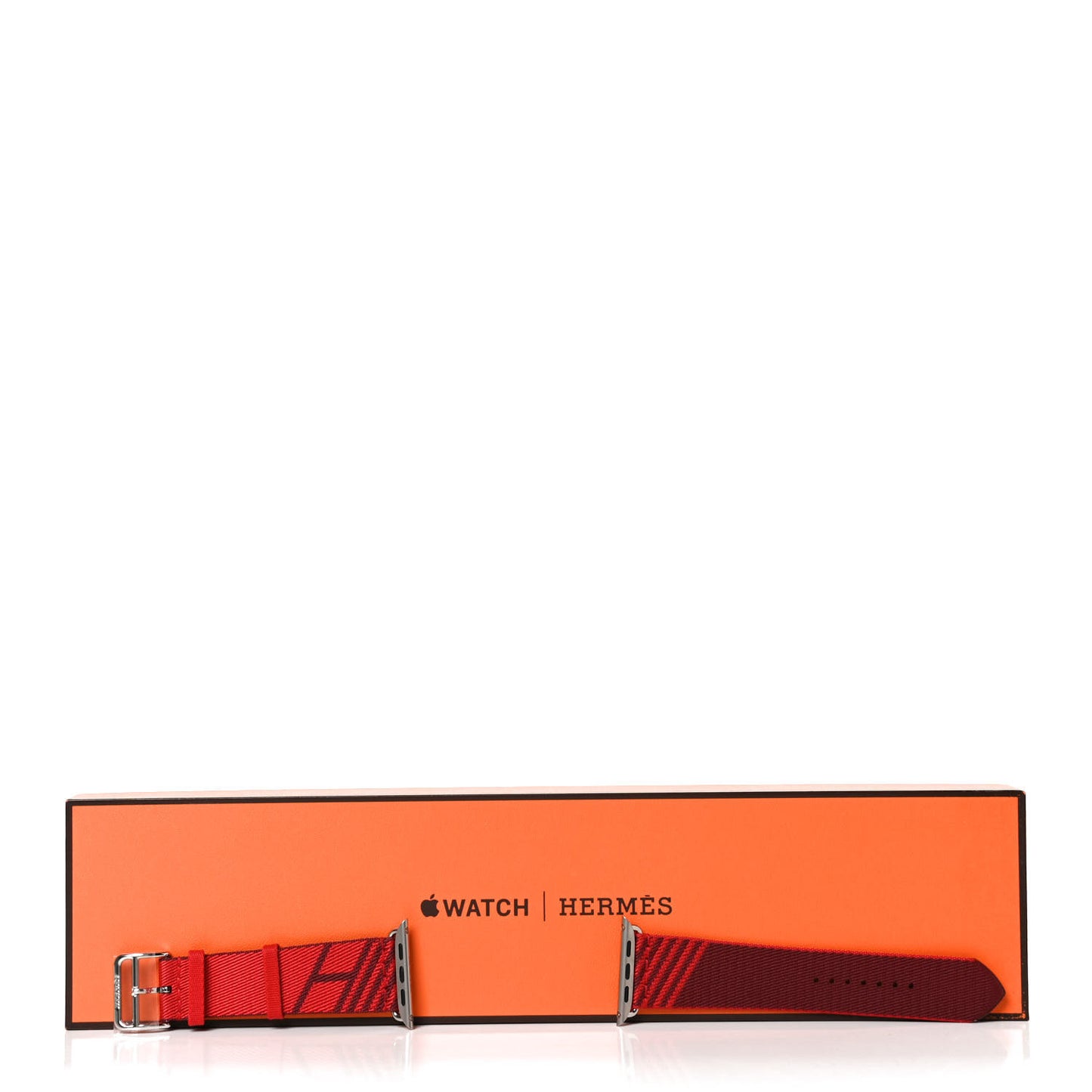 Nylon Weave Apple Watch Single Tour Band 40mm Rouge De Coeur Rouge H
