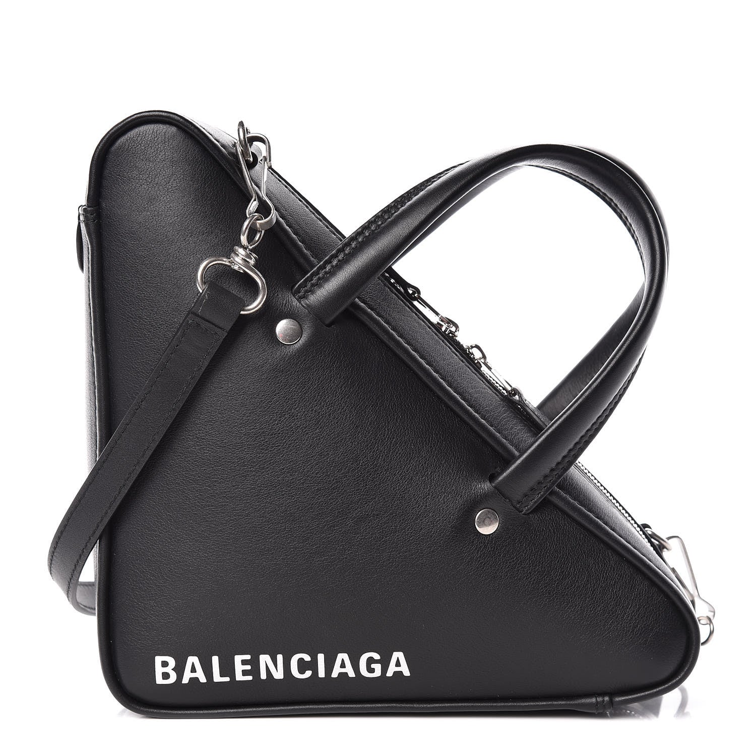 Balenciaga Calfskin XS Triangle Duffle Black 1 of 9