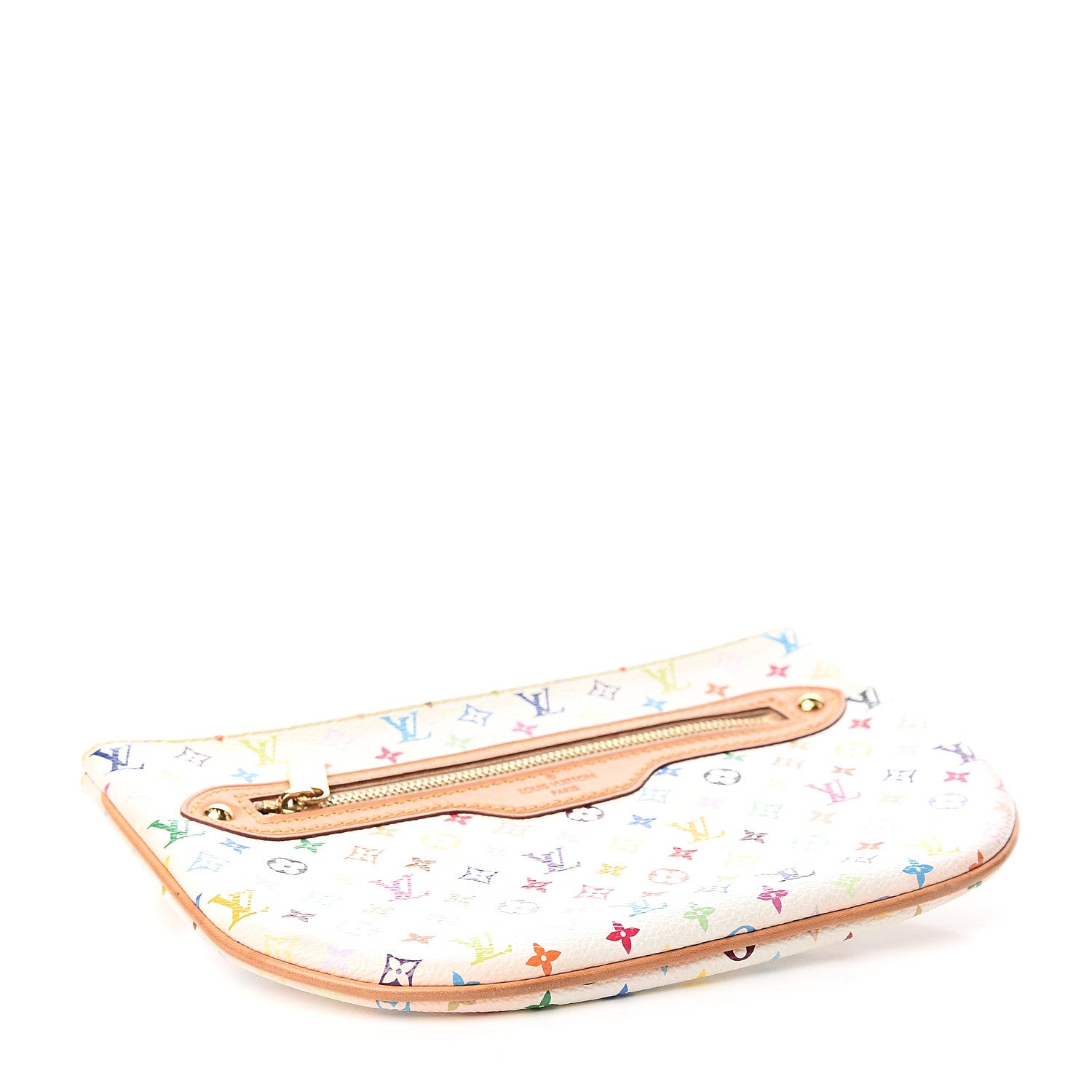 Louis Vuitton Monogram Multicolor Pochette Plate GM White 3 of 8