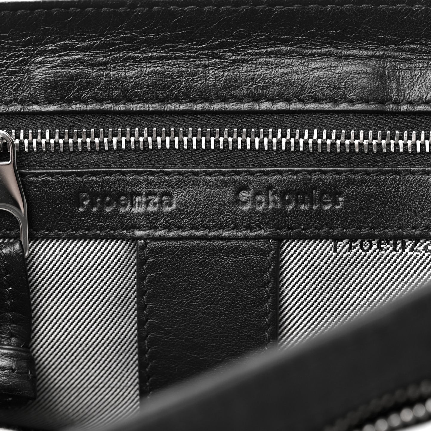 Nylon Calfskin Medium PS1 Satchel Black