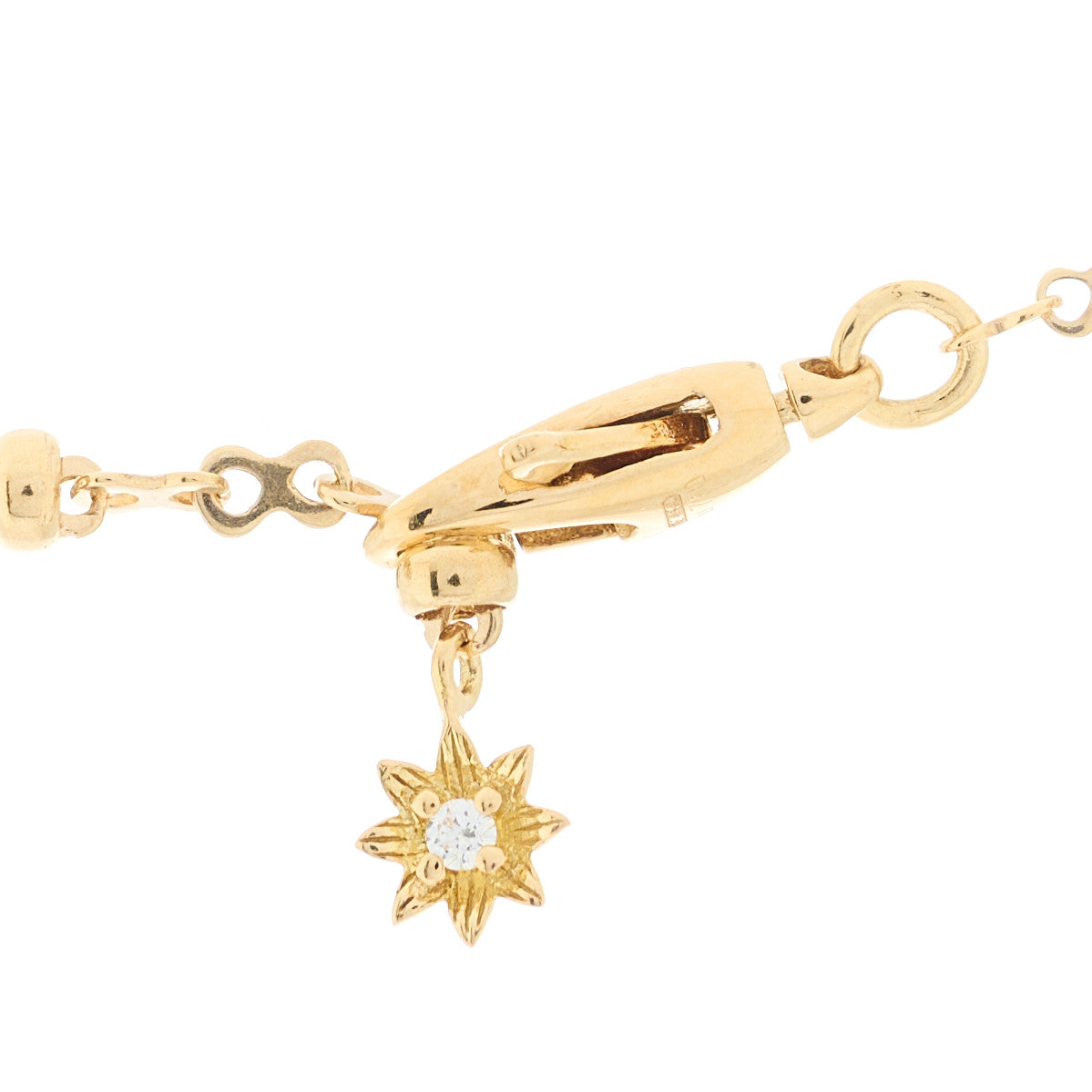 Gucci 18K Yellow Gold Diamond Flora Necklace 4 of 7