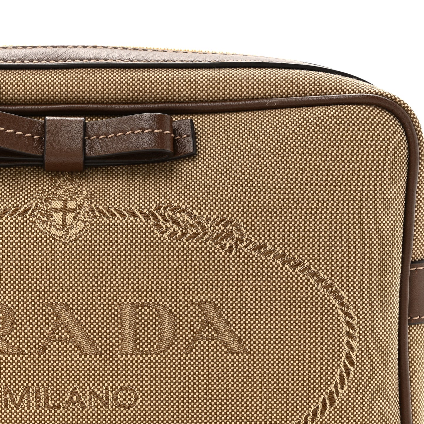 Jacquard Logo Camera Bag Corda Bruciato
