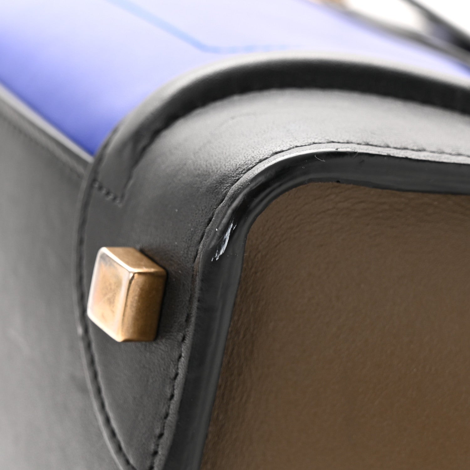 Celine Smooth Calfskin Micro Tri-Color Luggage Cobalt 10 of 10