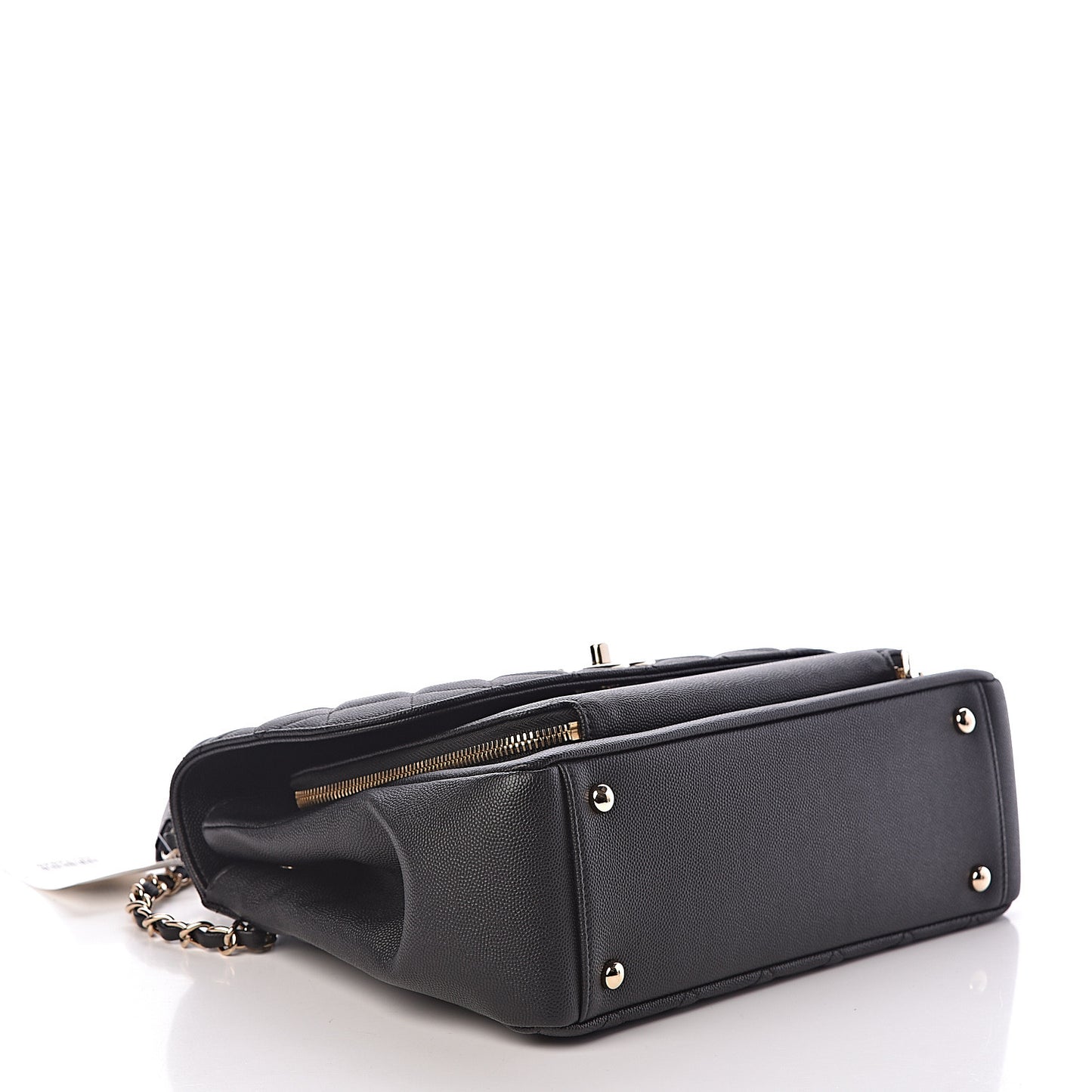 Caviar Quilted Large Business Affinity Flap Black